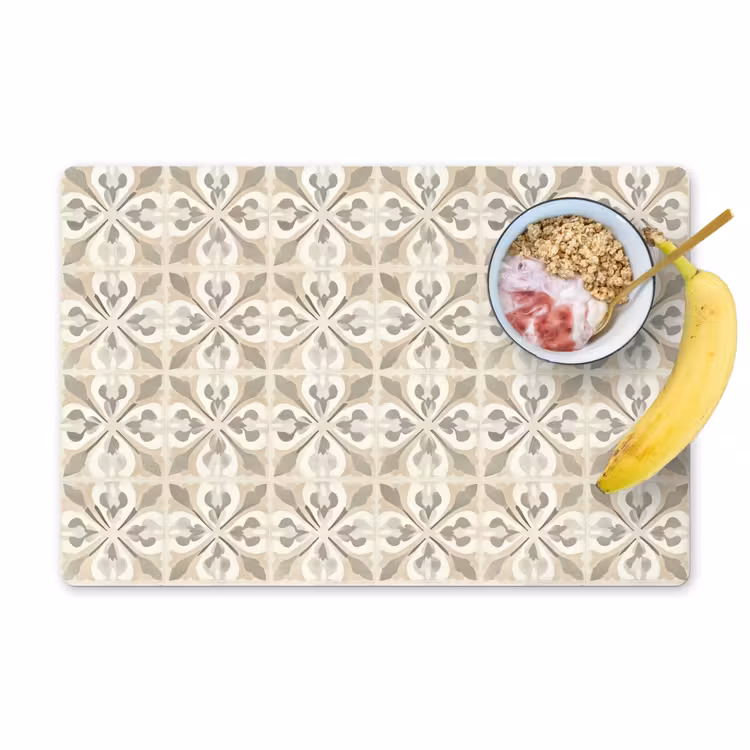 Tovaglietta – 6 pezzi - Piastrella - Motivo - Beige — 1