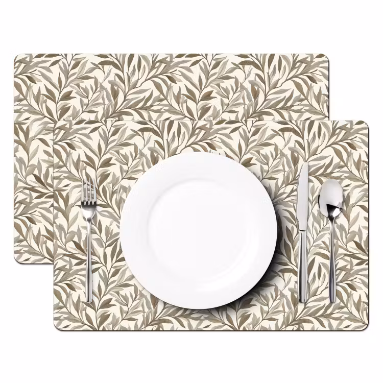 Tovaglietta – 6 pezzi - Rami - Botanico - Taupe — 2