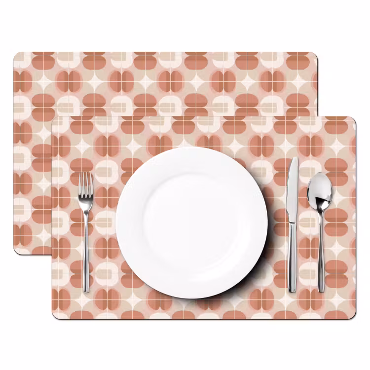 Tovaglietta – 6 pezzi - Retrò - Classico - Rosa — 2