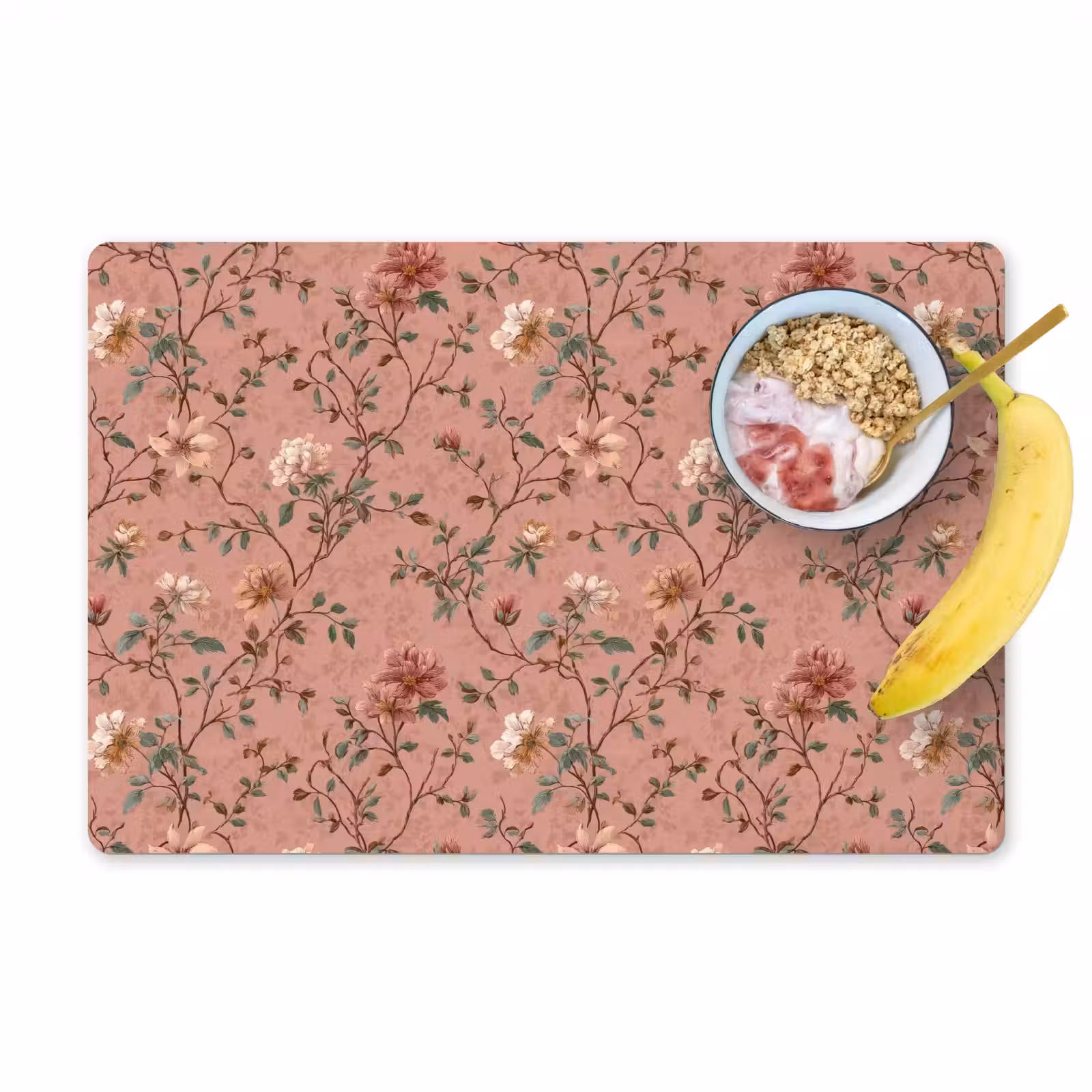 Tovaglietta – 6 pezzi - Botanico - Fiori - Rosa — 1