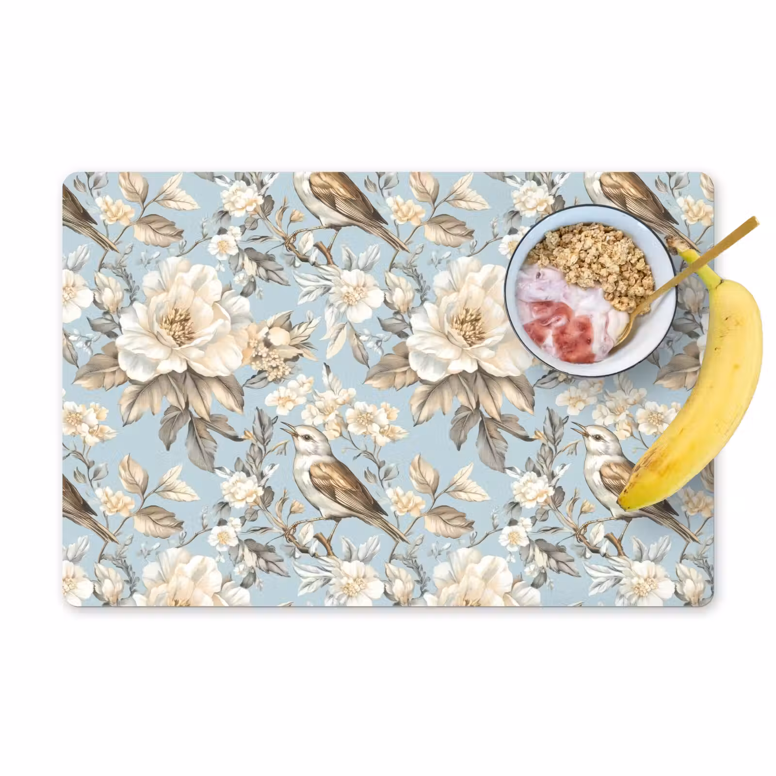Tovaglietta – 6 pezzi - Botanico - Songbird - Blu — 1