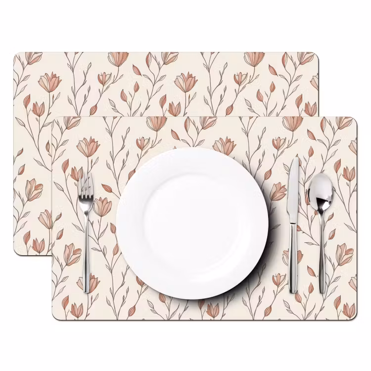 Tovaglietta – 6 pezzi - Modello - Classico - Rosa — 2
