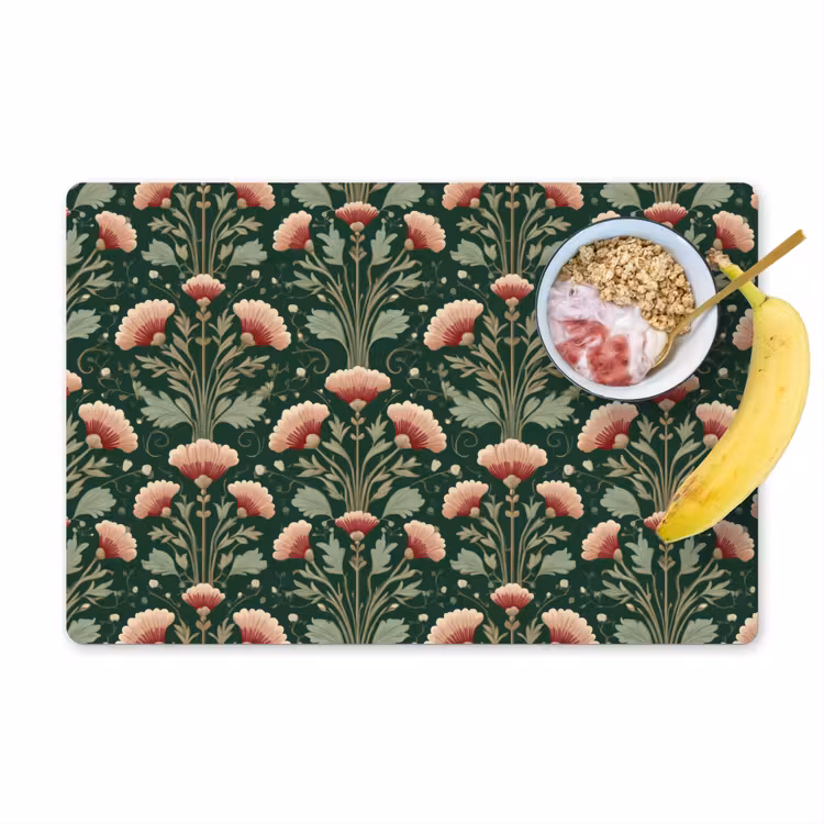 Tovaglietta – 6 pezzi - Motivo - Botanico - Colorato — 1