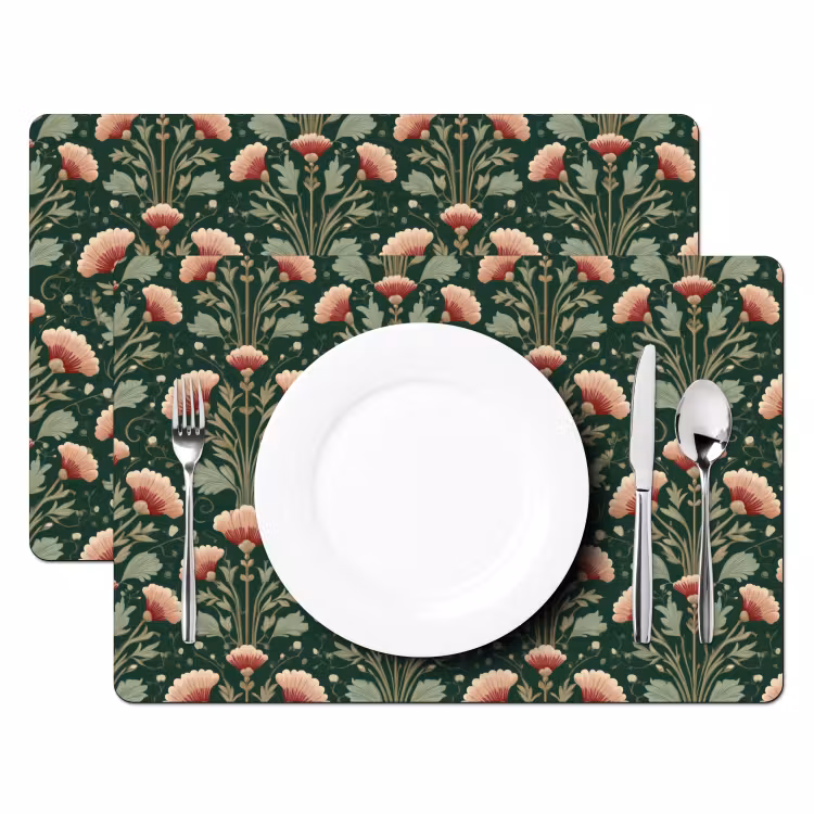 Tovaglietta – 6 pezzi - Motivo - Botanico - Colorato — 2