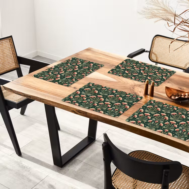 Tovaglietta – 6 pezzi - Motivo - Botanico - Colorato — 4