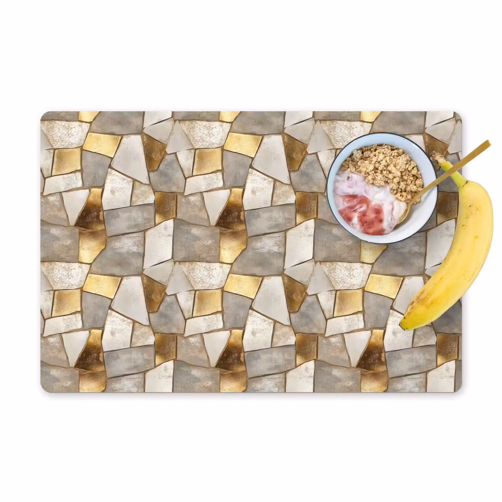 Tovaglietta – 6 pezzi - Mosaico - Marmo - Oro — 1