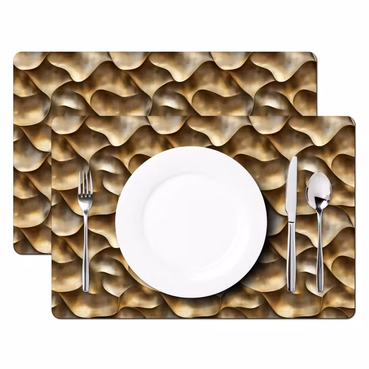Tovaglietta – 6 pezzi - Astratto - Antico - Oro — 2