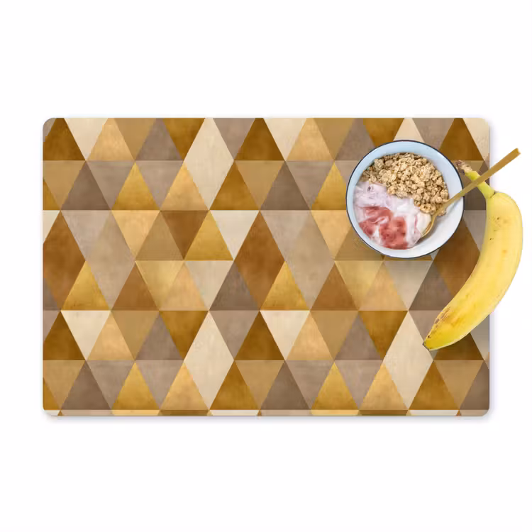 Tovaglietta – 6 pezzi - Geometrico - Triangolo - Oro — 1
