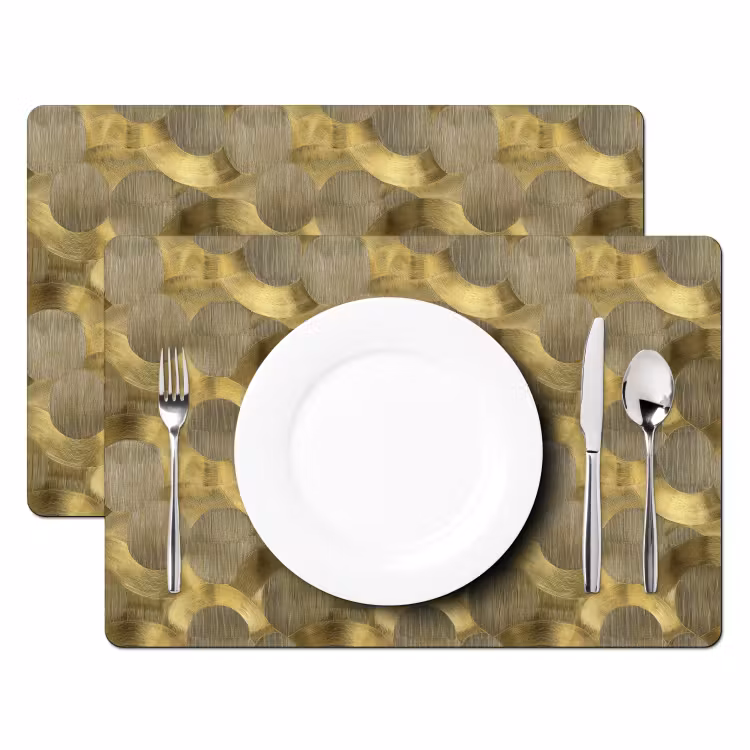 Tovaglietta – 6 pezzi - Moderno - Geometrico - Oro — 2