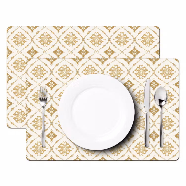 Tovaglietta – 6 pezzi - Ornamento - Classico - Oro — 2