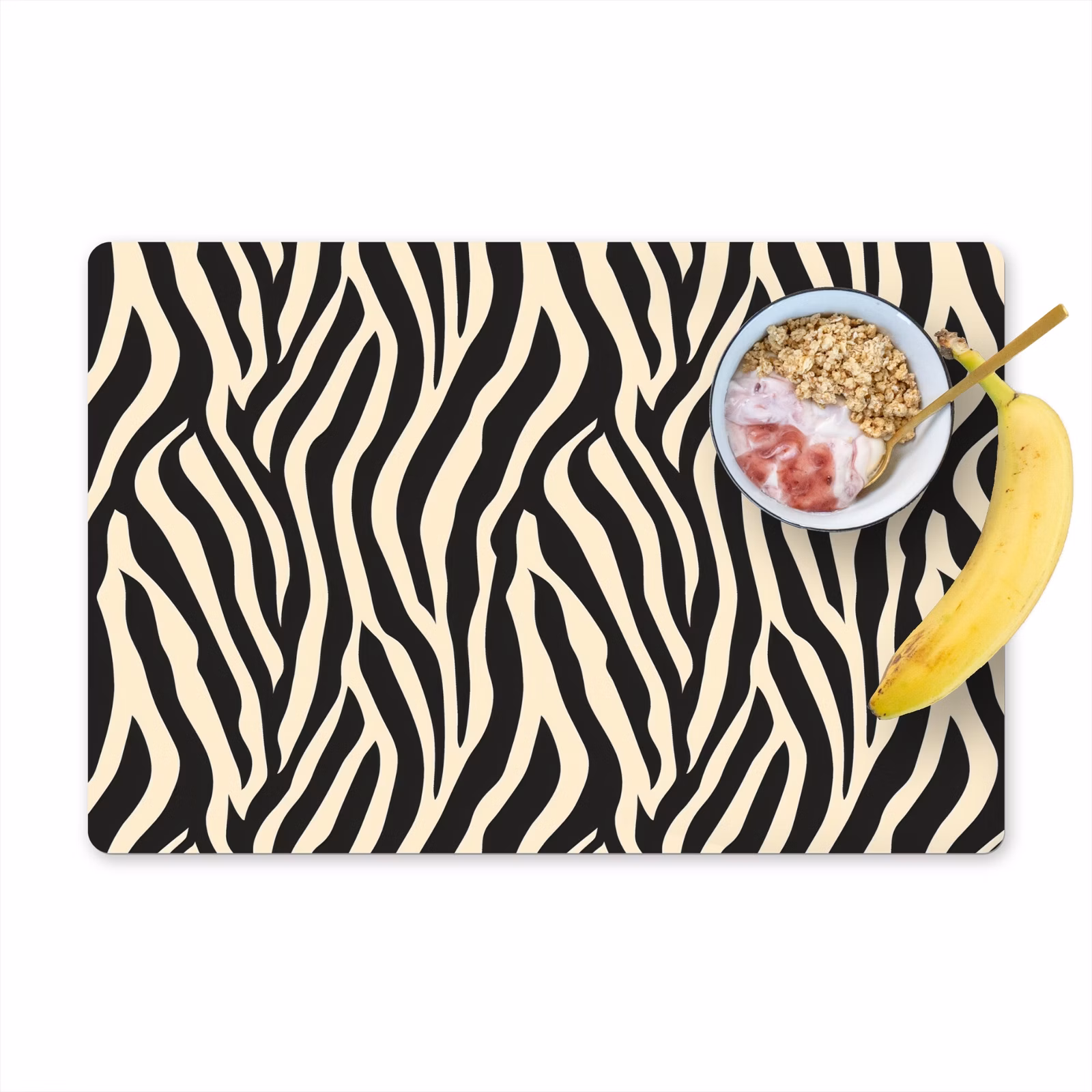 Tovaglietta – 6 pezzi - Zebra - Stampa - Classico - Nero — 1