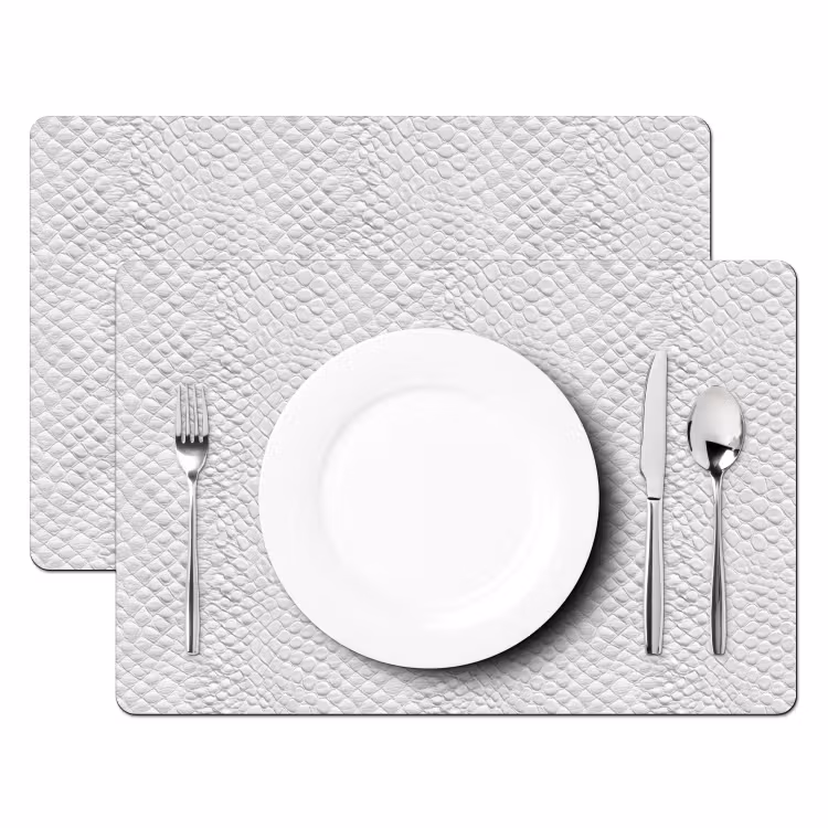 Tovaglietta – 6 pezzi - Serpente - Modello - Bianco — 2