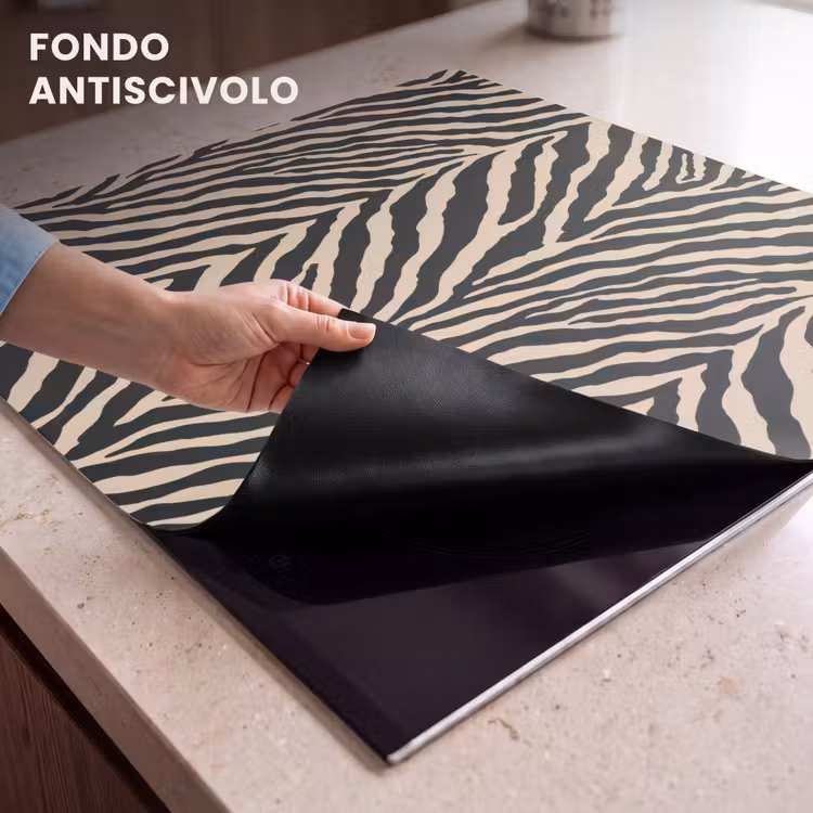 Protezione piano induzione - Zebra - Classico - Nero — 6