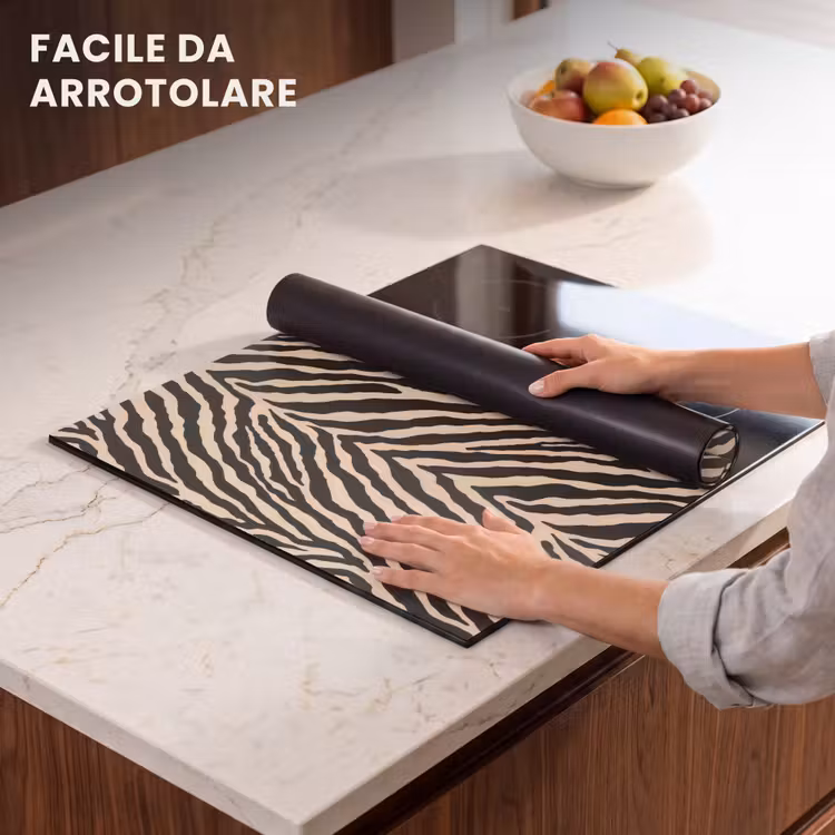 Protezione piano induzione - Zebra - Classico - Nero — 7