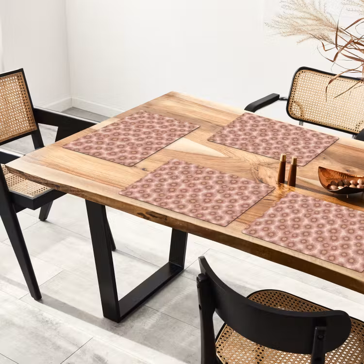 Tovaglietta – 6 pezzi - Gerbera - Fiori - Rosa — 4