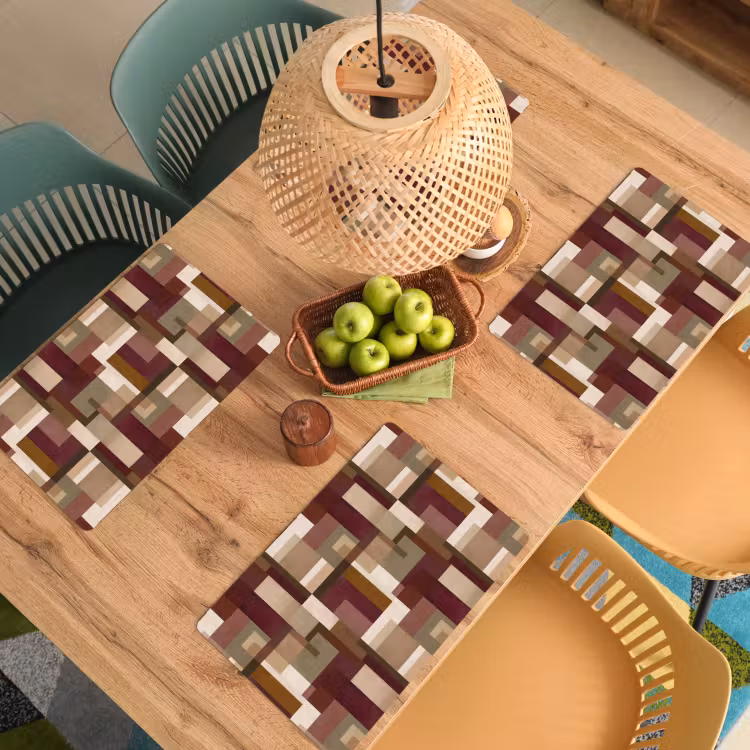 Tovaglietta – 6 pezzi - Moderno - Geometrico - Colorato — 3