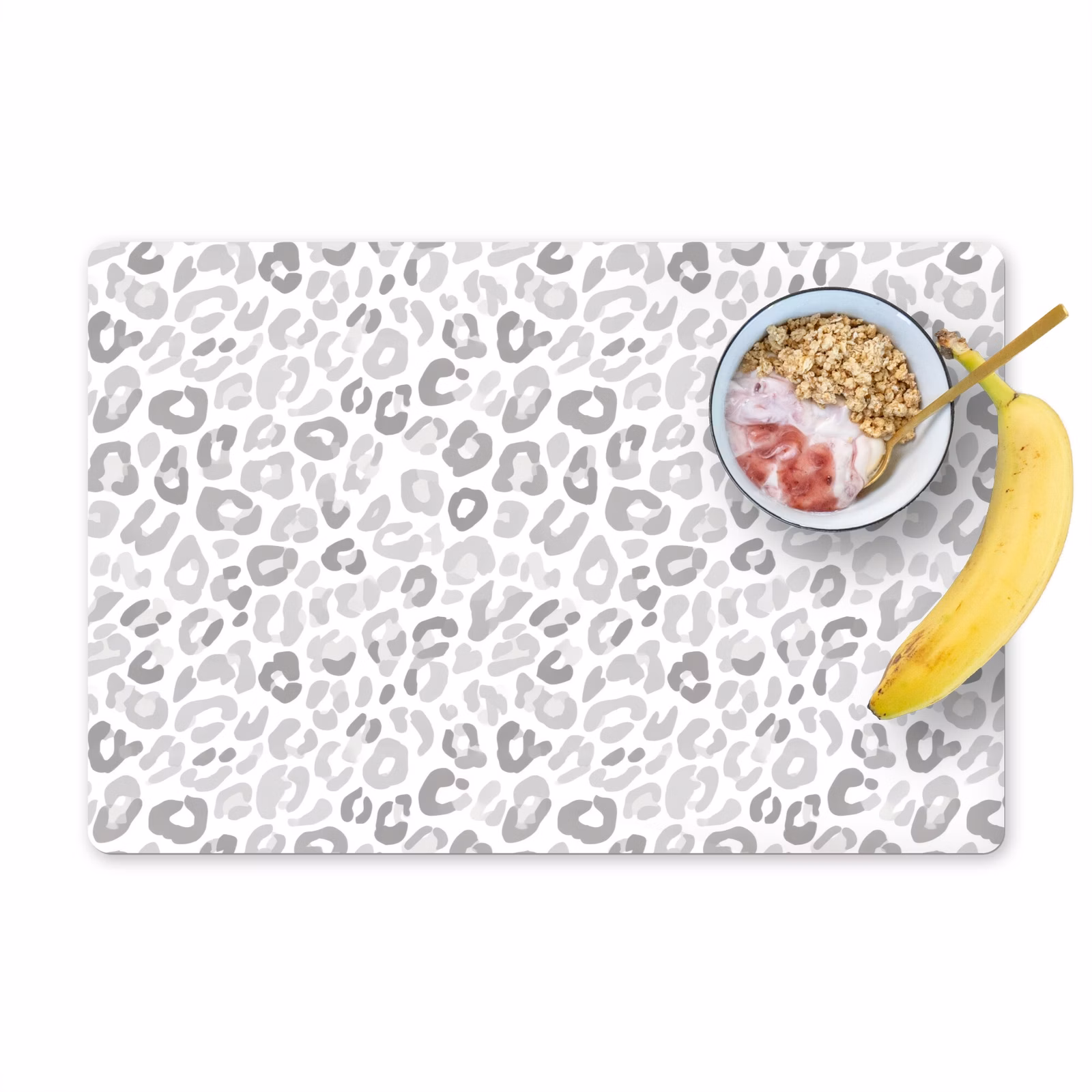 Tovaglietta – 6 pezzi - Leopardo - Motivo - Grigio — 1