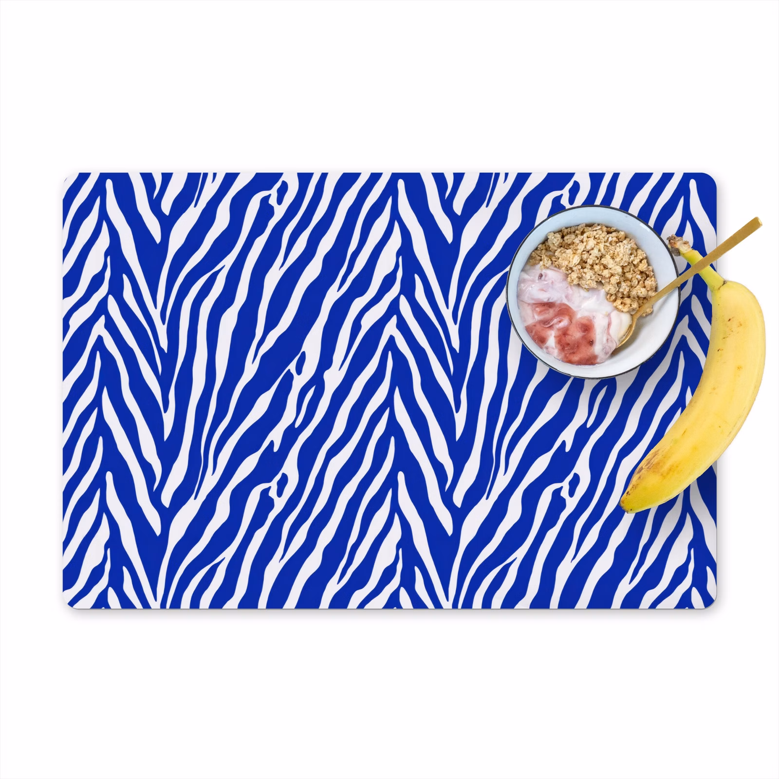 Tovaglietta – 6 pezzi - Zebra - Motivo - Cobalto - Blu — 1