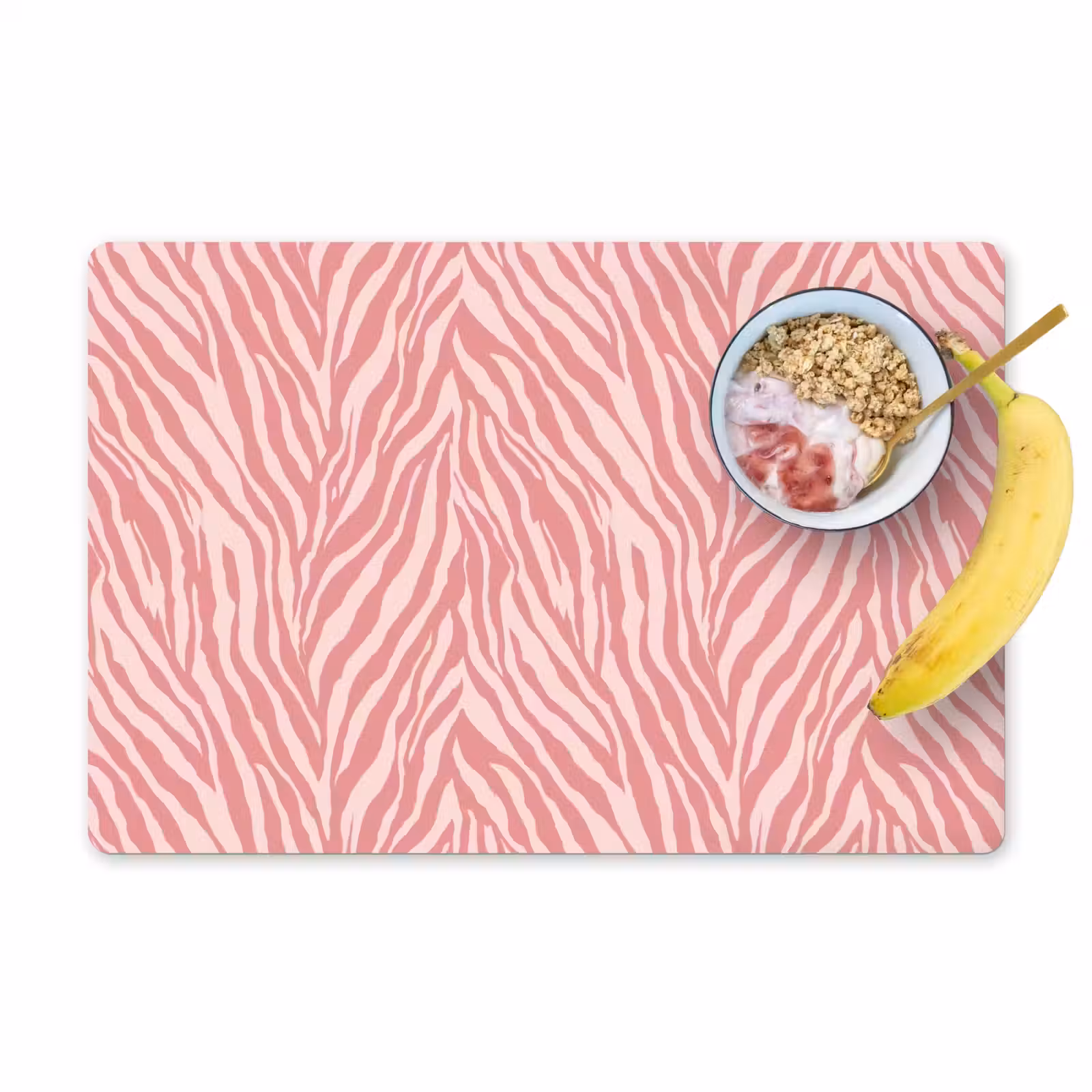 Tovaglietta – 6 pezzi - Zebra - Stampa - Rosa — 1