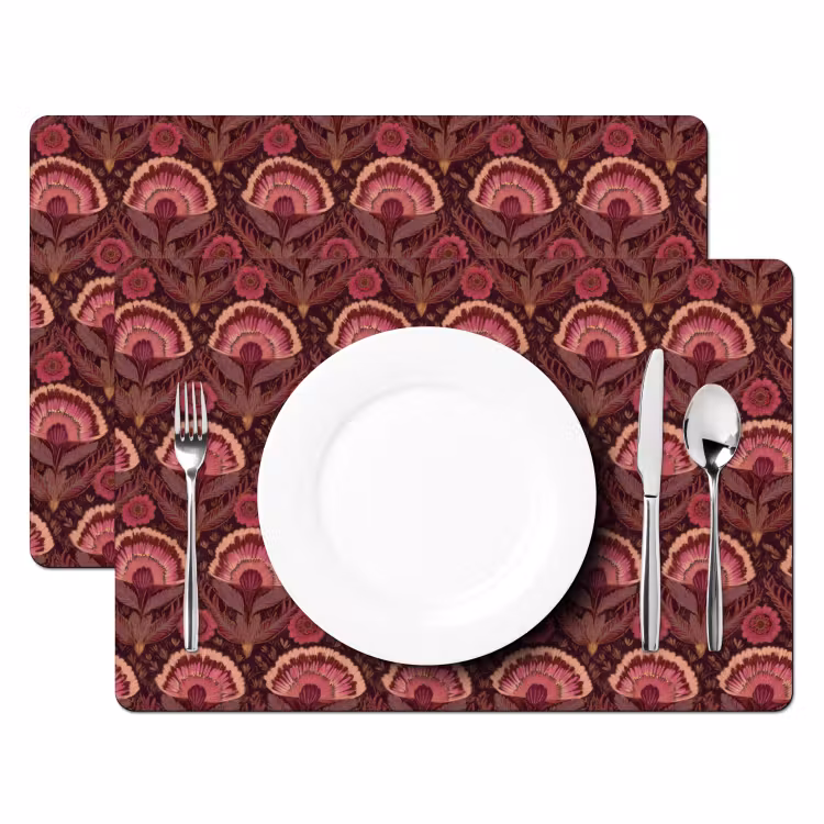 Tovaglietta – 6 pezzi - Antiquariato - Fiori - Colorati — 2