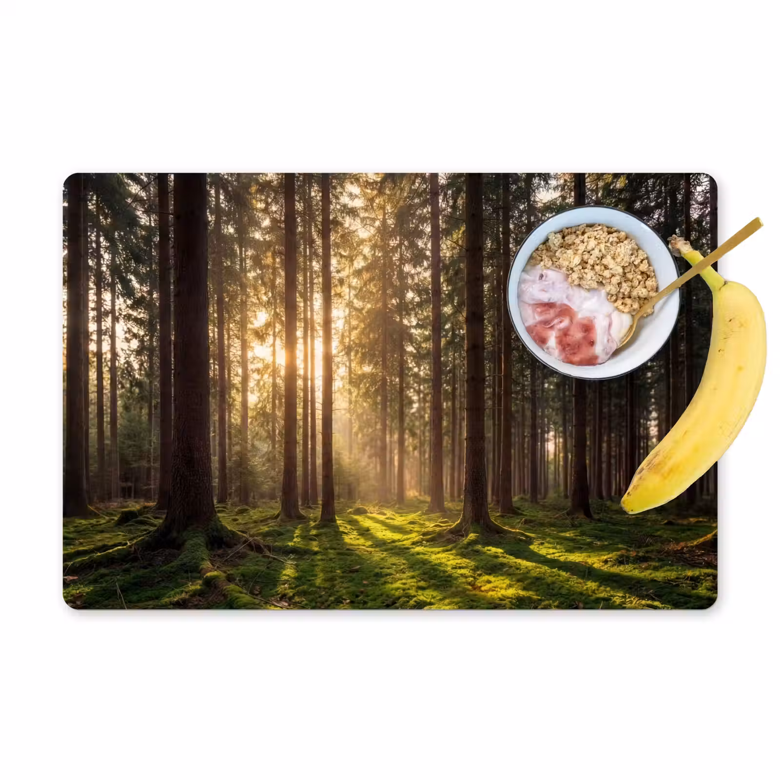 Tovaglietta – 6 pezzi - Foresta - Erba - Luce del sole — 1