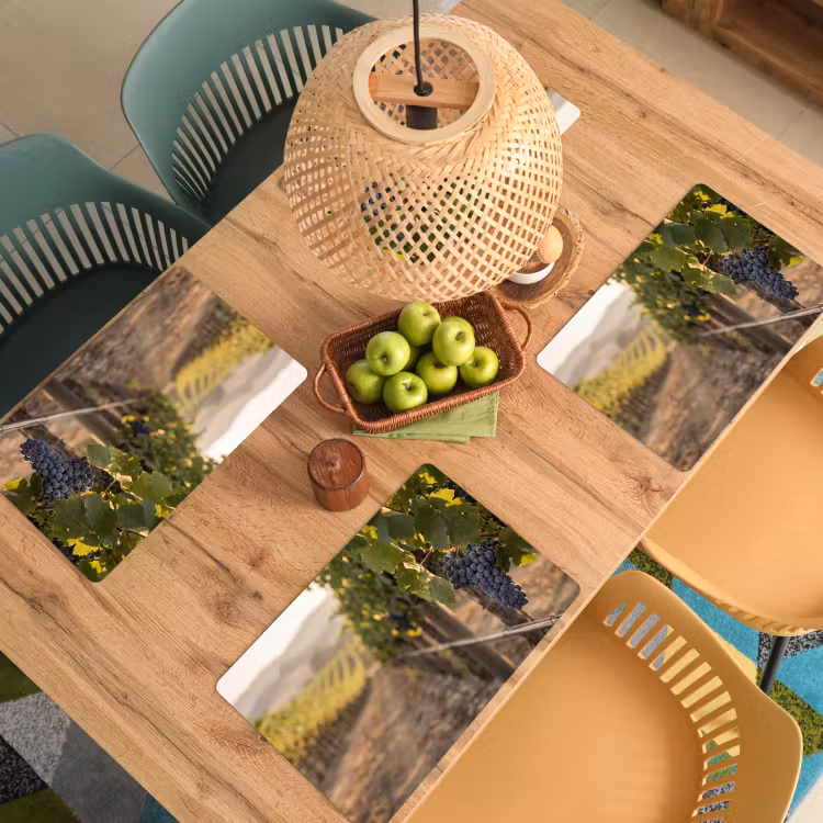 Tovaglietta – 6 pezzi - Uva - Vigneto - Luce solare — 3
