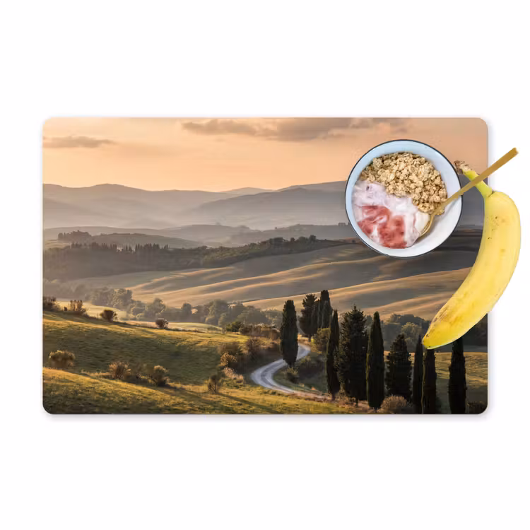 Tovaglietta – 6 pezzi - Toscana - Paesaggio - Colline — 1