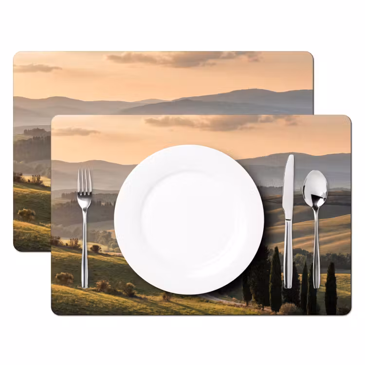 Tovaglietta – 6 pezzi - Toscana - Paesaggio - Colline — 2