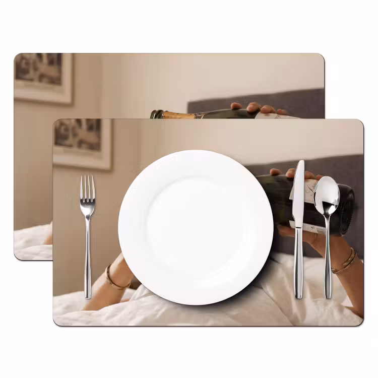 Tovaglietta – 6 pezzi - Champagne - Letto - Bollicine — 2