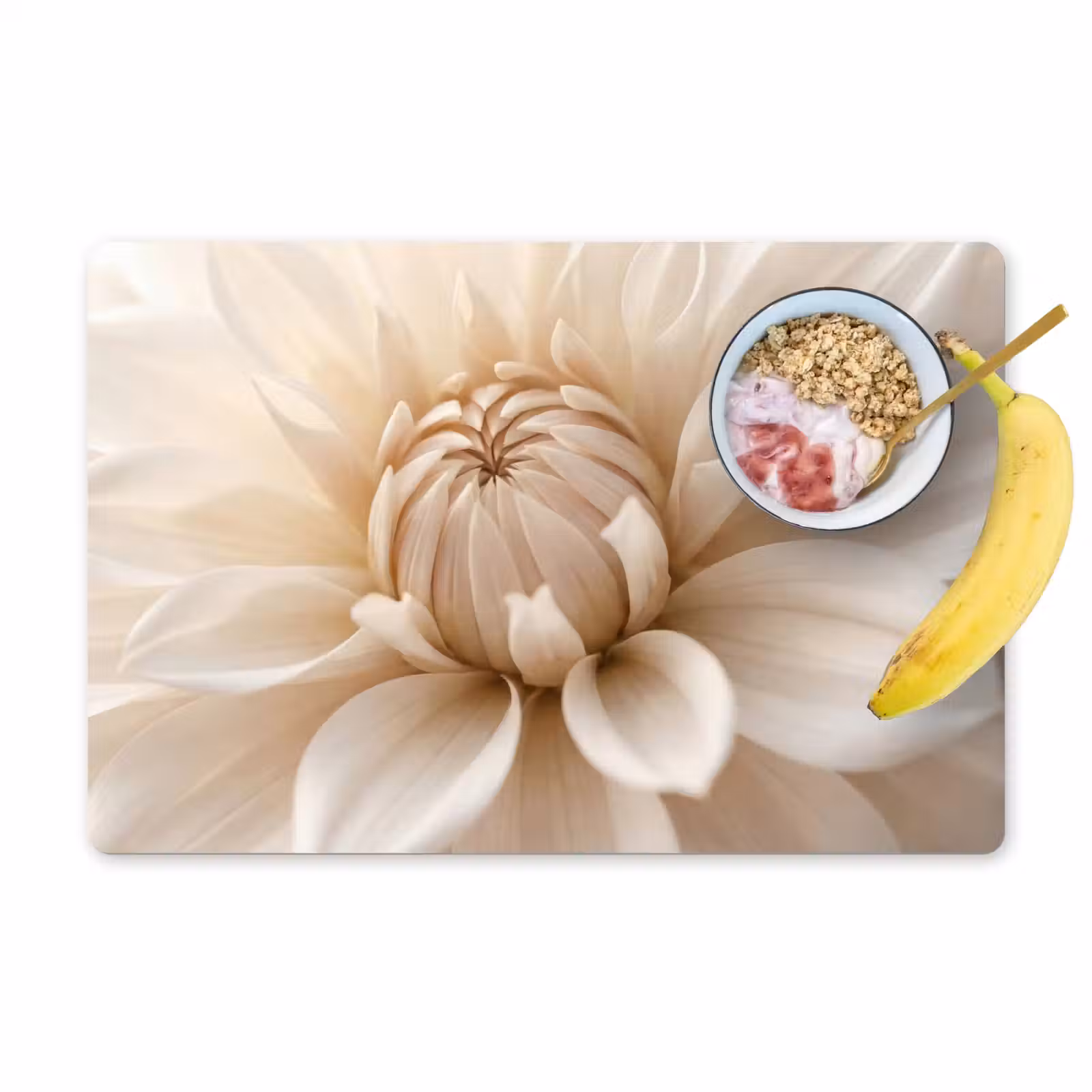 Tovaglietta – 6 pezzi - Fiore - Dalia - Bianco — 1