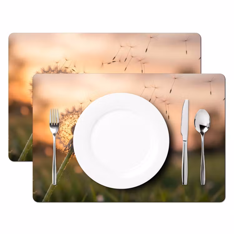 Tovaglietta – 6 pezzi - Dente di leone - Tramonto - Campo — 2