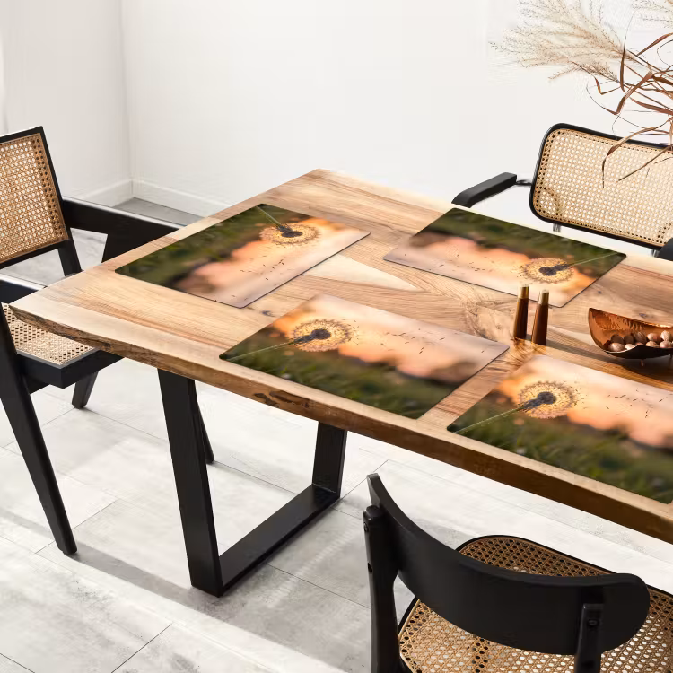 Tovaglietta – 6 pezzi - Dente di leone - Tramonto - Campo — 4