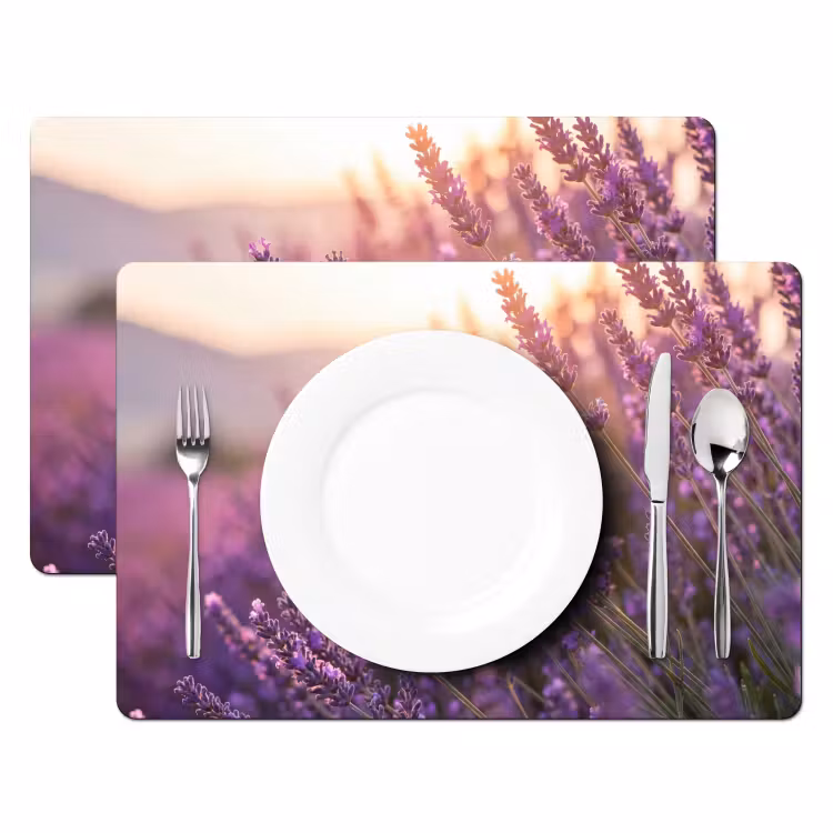Tovaglietta – 6 pezzi - Lavanda - Viola - Luce solare — 2