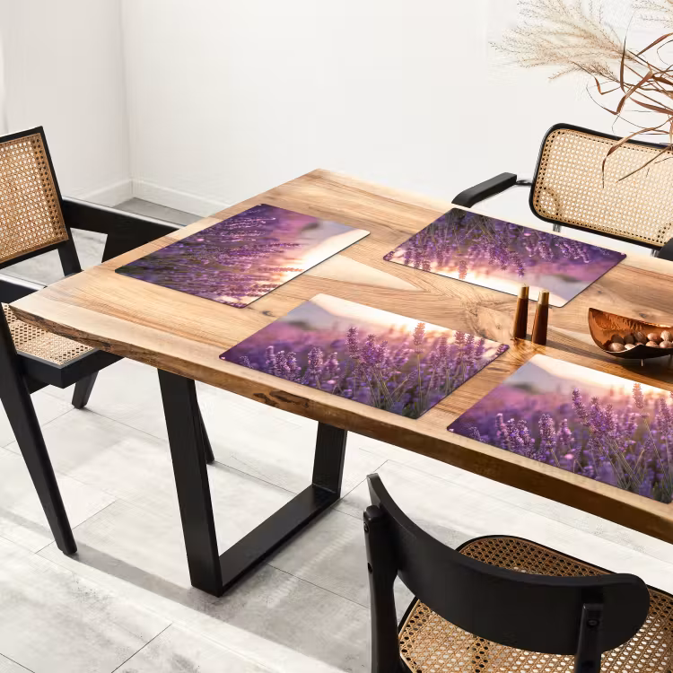 Tovaglietta – 6 pezzi - Lavanda - Viola - Luce solare — 4