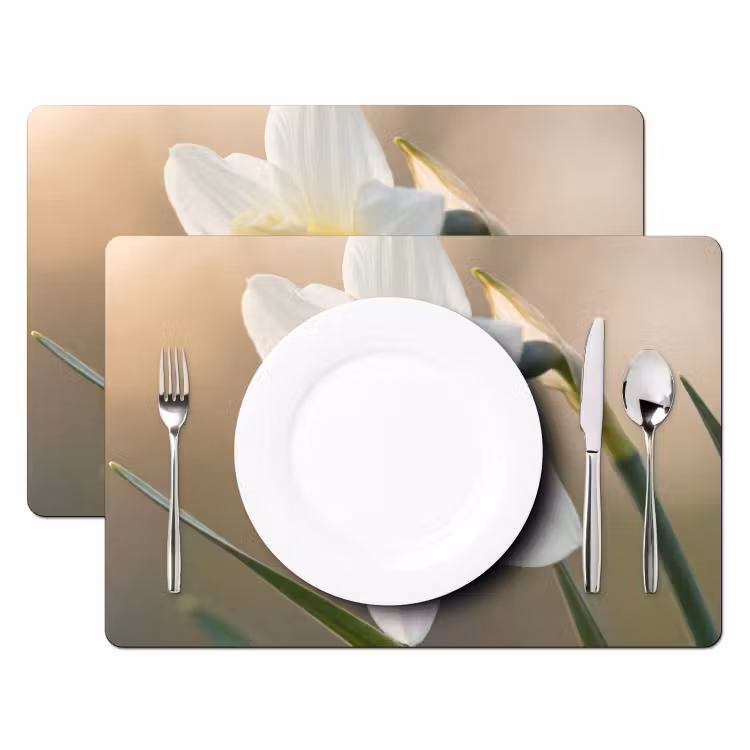 Tovaglietta – 6 pezzi - Narciso - Fiore - Minimalista — 2