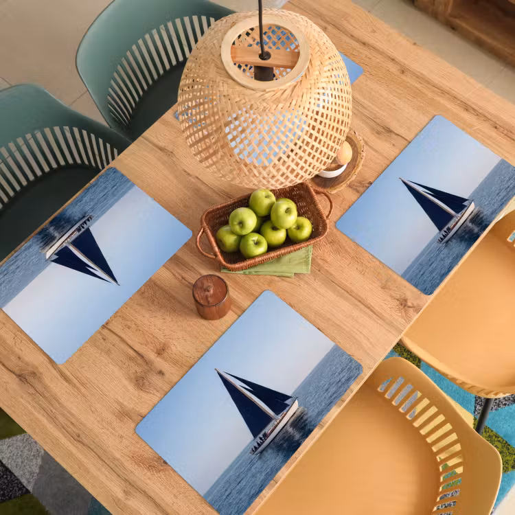 Tovaglietta – 6 pezzi - Barca a vela - Mare - Blu — 3