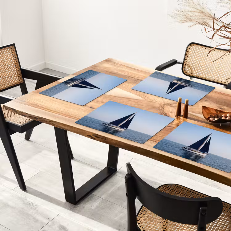 Tovaglietta – 6 pezzi - Barca a vela - Mare - Blu — 4