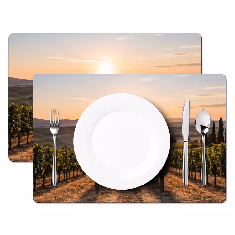 Tovaglietta – 6 pezzi - Vigneto - Tramonto - Paesaggio — 2