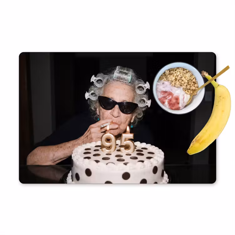 Tovaglietta – 6 pezzi - Compleanno - Spilla riccia - Nonna — 1