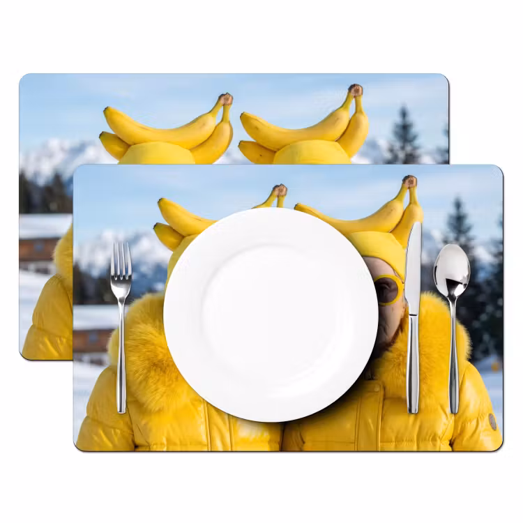 Tovaglietta – 6 pezzi - Donne - Banane - Giallo — 2