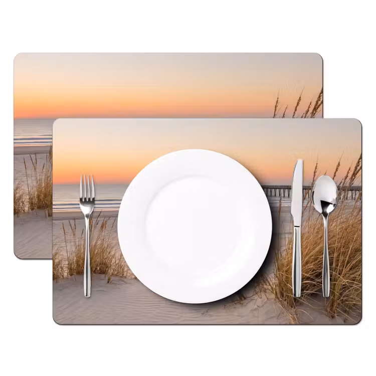 Tovaglietta – 6 pezzi - Molo - Tramonto - Spiaggia — 2