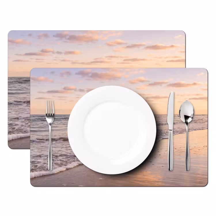 Tovaglietta – 6 pezzi - Spiaggia - Surf - Nuvole — 2