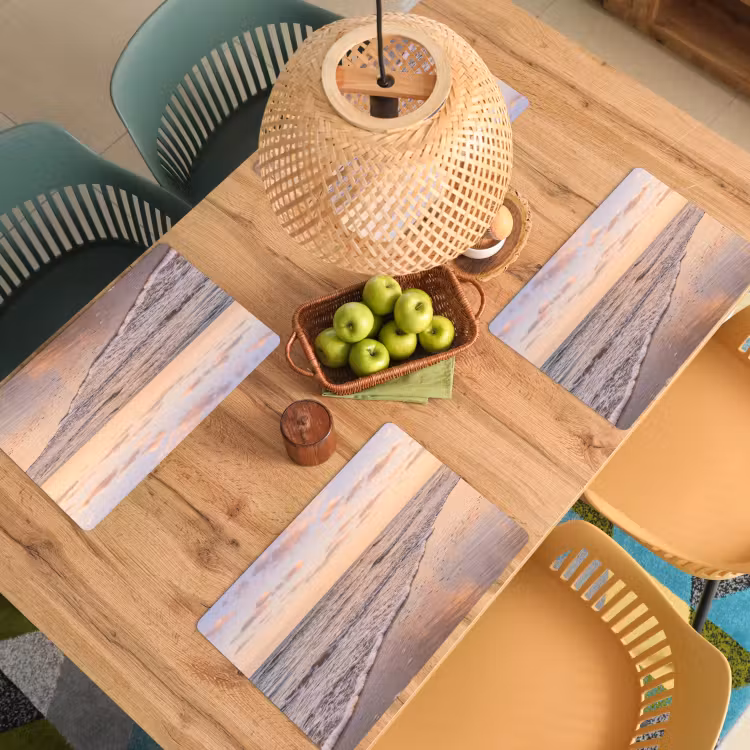 Tovaglietta – 6 pezzi - Spiaggia - Surf - Nuvole — 3