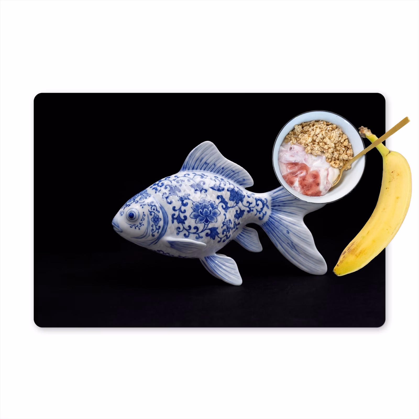 Tovaglietta – 6 pezzi - Porcellana - Pesce rosso - Delftware — 1