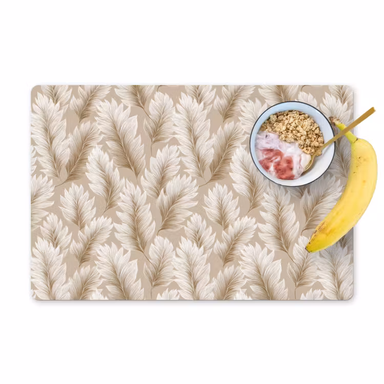 Tovaglietta – 6 pezzi - Botanico - Motivo - Beige — 1