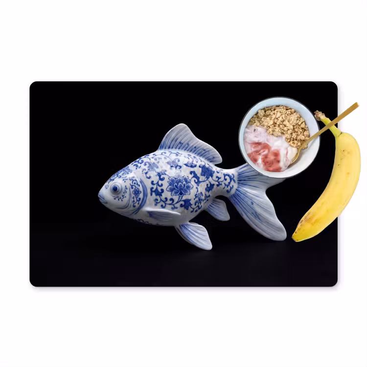 Tovaglietta – 6 pezzi - Porcellana - Pesce rosso - Delftware — 1