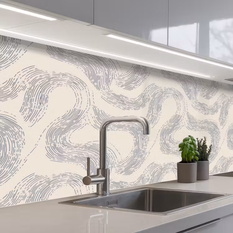 Schienale cucina - Linee - Motivo - Beige - Minimalista — 2