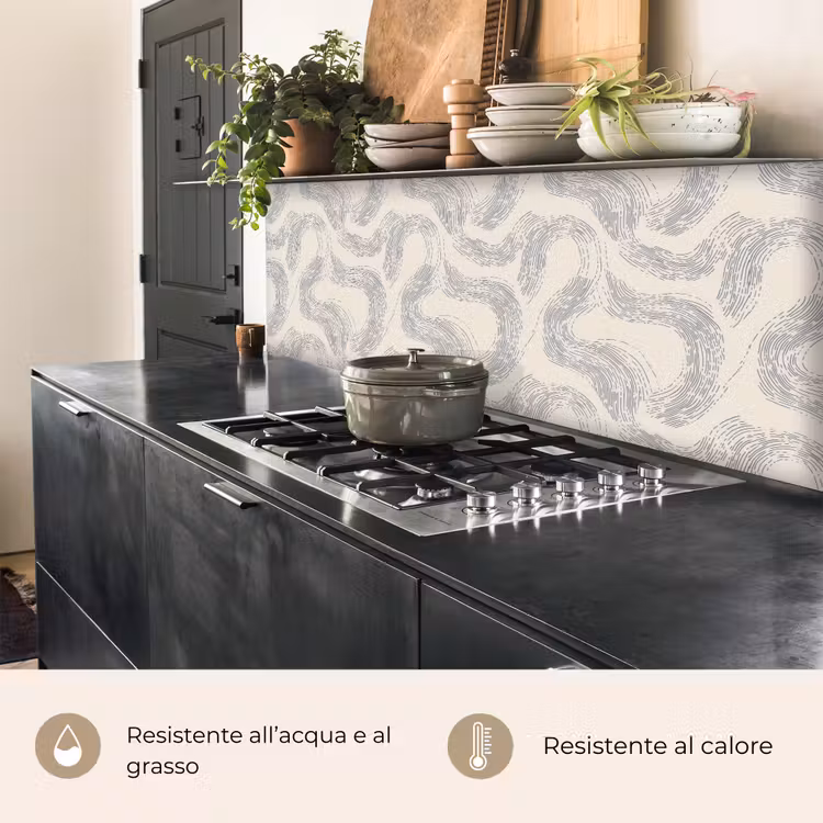 Schienale cucina - Linee - Motivo - Beige - Minimalista — 5