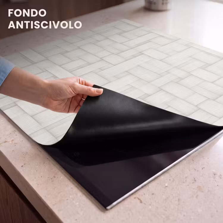 Protezione piano induzione - Vimini - Strisce - Beige — 6