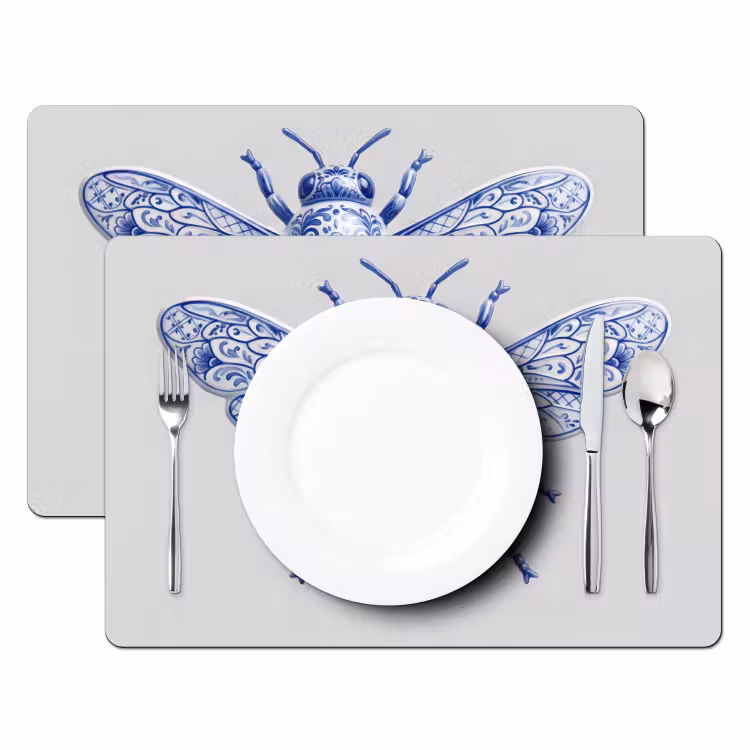 Tovaglietta – 6 pezzi - Ape - Moderno - Delft - Blu — 2